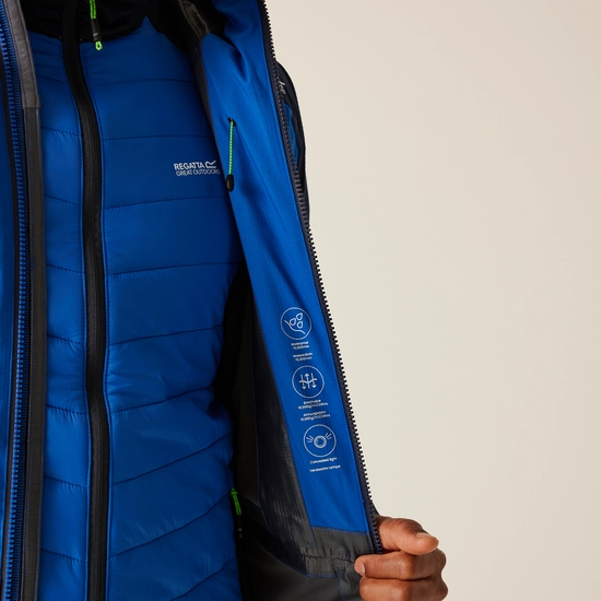 REGATTA Sacramento X 3-in-1 Jacket | Olympian Blue Navy RMP374 OT2 WATERPROOF - Image 4