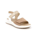 IGI&GO LEATHER ANATOMIC SANDALS 1159111  μπεζ / λευκά με βέλκρο - Image 2