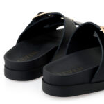 SEVEN ΔΕΡΜΑΤΙΝΑ ΣΑΝΔΑΛΙΑ 051 ΜΑΥΡΟ - Image 3