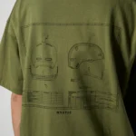 MYSTIC CONCEPT H1 OLIVE OVERSIZED FIT TEE - Image 3