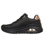SKECHERS LEATHER UNO ICON AIR-COOLED MEMORY FOAM 177767 BLACK - Image 4