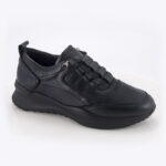 SAFE STEP ANATOMIC LEATHER SNEAKERS 23201 BLACK
