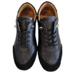 SAFE STEP Δερμάτινο Ανατομικό  Sneaker με Ελαστικό Κορδόνι – 26730 BLACK - Image 4