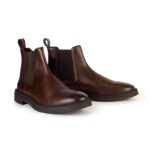 GIACOMO CARLO COMFORT LEATHER BOOTS LL Z-553 BROWN - Image 2