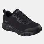 SKECHERS WATERPROOF MESH LACE UP 118111 BLACK - Image 4